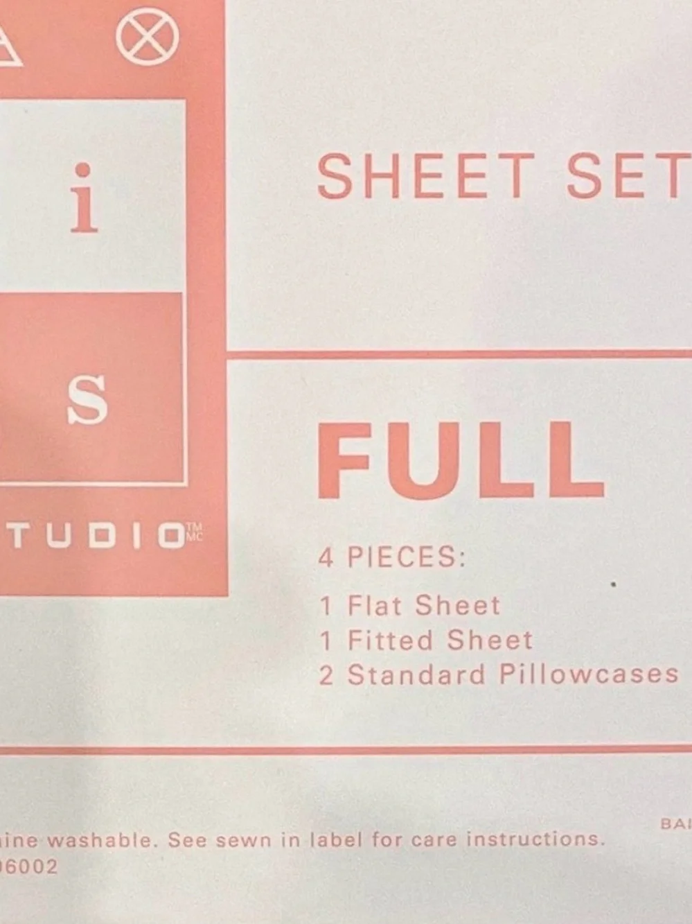 Max Studio Pink Unicorn Rainbow  Sheet Set (Full)